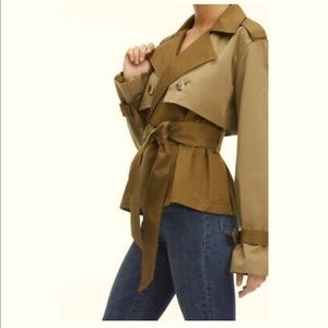 Good American Cropped trench